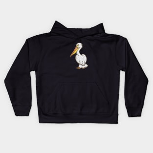 American White Pelican Kids Hoodie